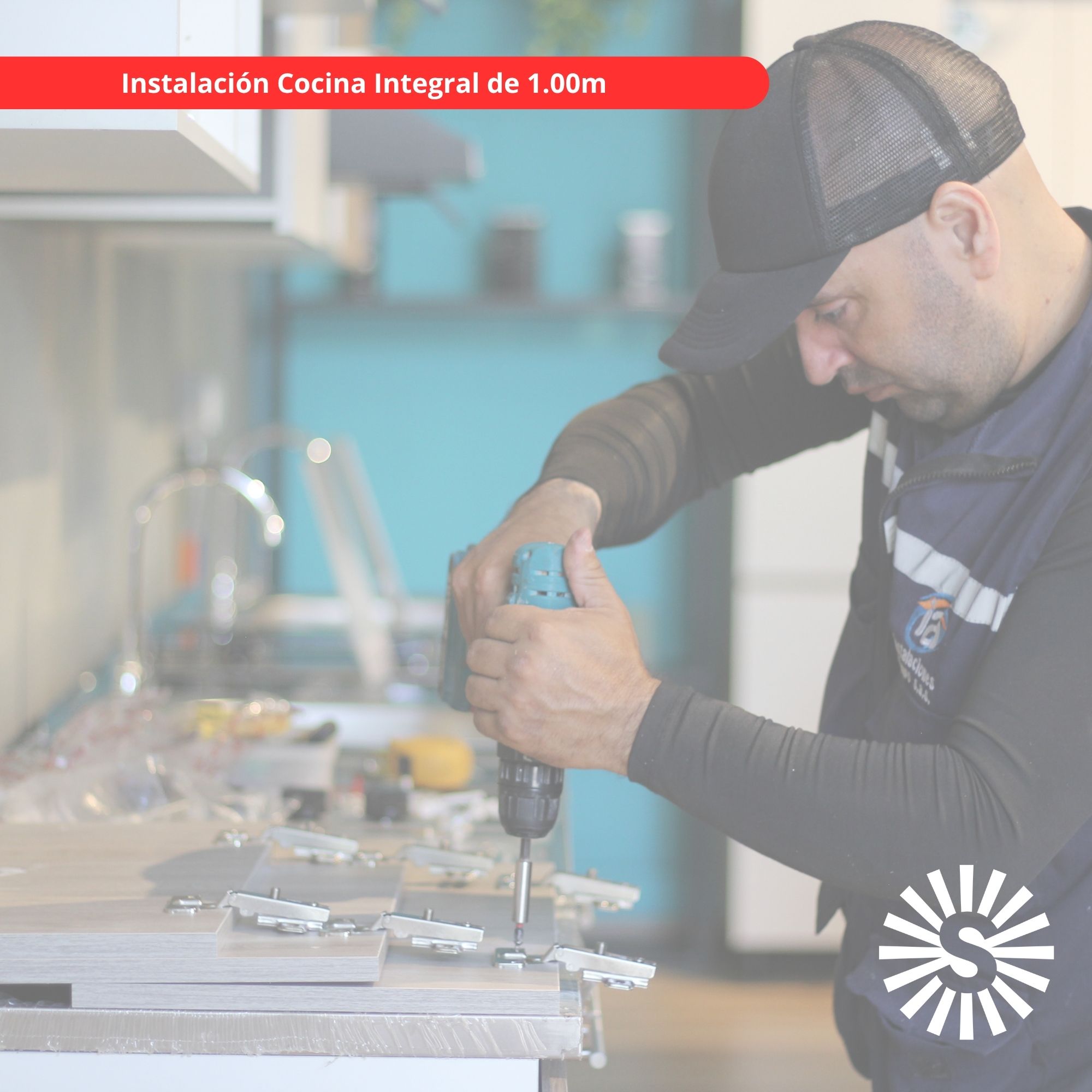 Instalación Cocina Integral de 1.00m